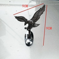 Emblème d'aigle en métal brodé en 3D, autocollant universel pour carrosserie de voiture