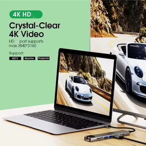 Hub USB C <span class=keywords><strong>8</strong></span> en 1, 100W PD, Lector de Tarjetas SD y TF 4K, Estación de Acoplamiento Tipo-C para MacBook <span class=keywords><strong>Pro</strong></span>, iPad, <span class=keywords><strong>Surface</strong></span>, Laptop - Product Image 6