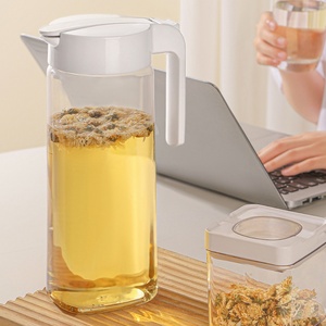 Promotional Spray <b>Plastic</b> Water Juice Jug Handle Pitcher with <b>Plastic</b> Lid Drinking Jar Press Type Cold Water Kettle - Product Image 4