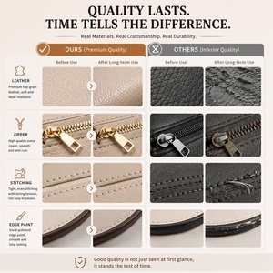 <span class=keywords><strong>Pochette</strong></span> da <span class=keywords><strong>uomo</strong></span> in <span class=keywords><strong>vera</strong></span> <span class=keywords><strong>pelle</strong></span> di lusso durevole <span class=keywords><strong>pochette</strong></span> da polso da lavoro con cerniera borsa <span class=keywords><strong>pochette</strong></span> - Product Image 5