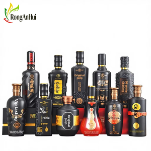 Set <span class=keywords><strong>de</strong></span> Caja <span class=keywords><strong>de</strong></span> <span class=keywords><strong>Vino</strong></span> Añejado Vintage <span class=keywords><strong>para</strong></span> Celebración <span class=keywords><strong>de</strong></span> Bodas, Botella <span class=keywords><strong>de</strong></span> Licor <span class=keywords><strong>de</strong></span> Vidrio Blanco <span class=keywords><strong>de</strong></span> Alta Calidad, Botella <span class=keywords><strong>de</strong></span> Licor Crudo <span class=keywords><strong>de</strong></span> 1 Jin con Logotipo Personalizado - Product Image 1