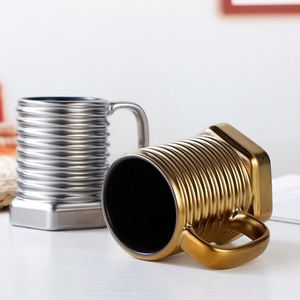 Novedosa Taza con Recubrimiento Metálico, Taza de Café para Oficina, Regalo Empresarial, Color Sólido Mate, Protección Ambiental, Regalo Publicitario Promocional - Product Image 3