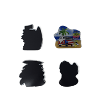 Aimants de réfrigérateur 3D décoratifs personnalisés pour touristes, souvenirs du Porto Rico, aimants de réfrigérateur en plastique