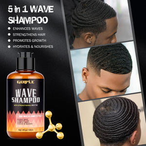 Pomada ondulada de estilo 360 de alta calidad, aspecto Negro Natural, Champú hidratante para ondas de pelo, define ondas para hombres negros - Product Image 4