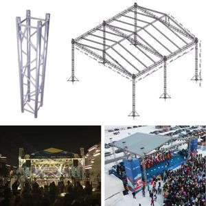 Poteau de <span class=keywords><strong>but</strong></span> en aluminium Meuble TV Spigot personnalisé Présentoir à treillis carré pour écran LED pour événements extérieurs - Product Image 2
