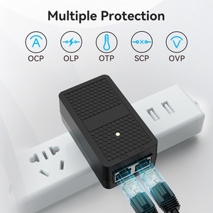 10/100/1000mbps 36V Powerline Ethernet Adaptateur UK 48V POE Alimentation pour Extérieur À Distance WiFi Couverture Ordinateur Portable - Product Image 4