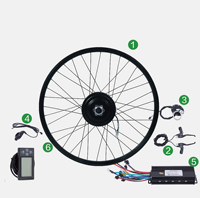 Kit de conversion de roue de moteur de vélo électrique de vélo électrique 250W750W avec batterie