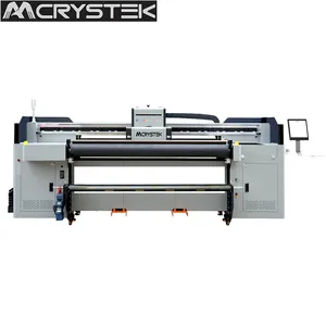 CRYSTEK-impresora híbrida R180 UV, rollo a rollo, impresora uv plana con cabezal dx5