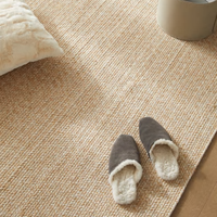 LuSenBao Großhandel Büro Teppiche Wolle & Jute Mischung Weben Schlafzimmer Teppiche Benutzer definierte Muster Größe Wohnzimmer Hotel Teppich