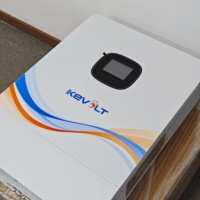 Convertisseur solaire hybride KEVOLT 10 kW, convertisseur hybride triphasé 8 kW pour le stockage d'énergie domestique