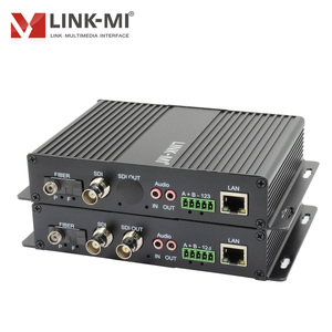 Extenseur de Fibre Optique 3G HD-SDI 20KM, Convertisseur Fibre Optique SDI avec RS485 RS422 RS232 Ethernet Audio Optionnel FC LC - Product Image 3