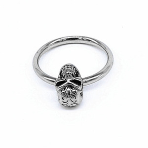 Anillo con cabeza de diablo de Yunnique, de acero titanio, unisex, joyería de moda, diseño de calavera, ideal para regalo. - Product Image 1