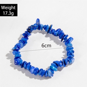Vente en gros de bracelets en pierre naturelle concassée <span class=keywords><strong>Shein</strong></span> transfrontalière, agate, jade et irréguliers - Product Image 2