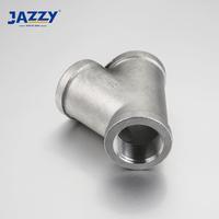 JAZZY professionnel en acier inoxydable ss 304 316 fileté égal bsp npt 3 voies type Y raccord de tuyau