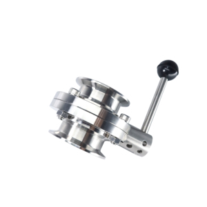 Válvula de Mariposa de Acero Inoxidable SS304/316 de Apertura Rápida <span class=keywords><strong>Wesen</strong></span>, Grado Higiénico para Productos Lácteos y Agua - Product Image 5