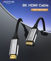 Cable H Yesido 8K Ultra Clear con Carcasa Metálica e Interfaz sin Retraso en la Transferencia de Datos