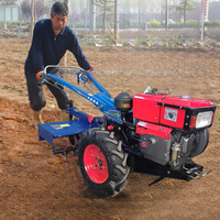 Cultiver Vators Tracteur Petite Mini Ferme Main Tracteur De Marche Mini Power Tiller Remorque Mini Tracteur De Marche