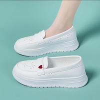 Chaussures blanches souples, légères et confortables à semelle creuse pour infirmières, dentistes, médecins et personnel médical