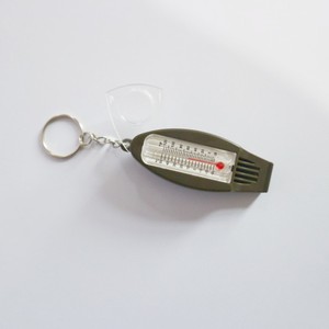 Portable Eco-Friendly Plastic 4-in-1 Compass Outdoor Magnifying <b>Glass</b> <b>Thermometer</b> Multi-functional Whistle - Product Image 4