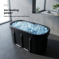 Baignoire ovale gonflable en PVC pour bain froid, portable et pliable, avec couvercle, pour récupération d'athlètes, sport et extérieur, vente en gros