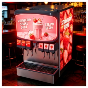 Póster EL para Refrigeradores, Congeladores, Cafeteras y Máquinas Expendedoras. Adhesivo para una Fácil Instalación en Cualquier Superficie Plana - Product Image 1