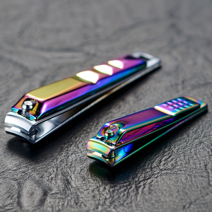 New <b>Big</b> Size Finger Toe Nail Clippers Durable Rainbow Multicolour Coated Carbon Steel Portable Nail Care <b>Tools</b> - Product Image 6