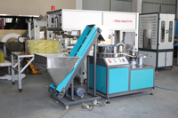 Machine d'impression de couvercles entièrement automatique pour bouteilles d'eau de 5 gallons, équipement de lamination d'étiquettes haute performance pour bouchons