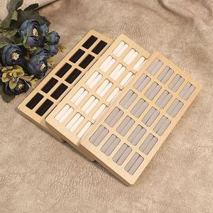 ถาดใส่แหวนไม้ 20 ช่อง สำหรับจัดแสดงเครื่องประดับในร้านค้าปลีก - Product Image 1
