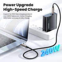 Toocki Durable 240W USB-C Câble En Alliage De Zinc Tressé Nylon PD 3.1 E-Marker 480Mbps Transfert Universel Fil De Charge