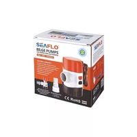 Pompe de cale centrifuge électrique FLO SFBP1-G3700-01 12/24V 4700 GPH, sortie 40 mm, garantie 3 ans avec support OEM pour bateaux