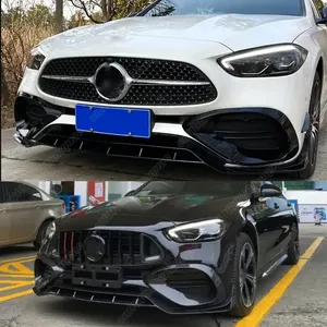 สำหรับ Mercedes Benz C-Class W206 S206 ปี 2022 2023 2024 ชุดแต่งกันชนหน้า สปอยเลอร์ บอร์ดป้องกัน ชุดแต่งภายนอก - Product Image 4