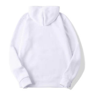 เสื้อมีฮู้ดผ้าคอตตอน100% ทรงหลวมสำหรับผู้ชายสีทึบสไตล์ลำลองฤดูใบไม้ผลิฤดูใบไม้ร่วงแบบเรียบง่าย - Product Image 3