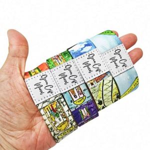 Customized RFID/NFC Thermal Woven Polyester Elastic Fabric Bracelet Wristband with Custom logo Wrist Band - Product Image 1