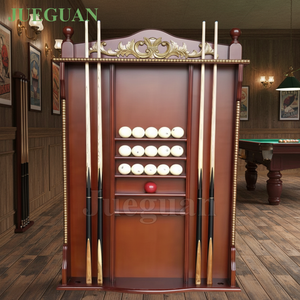 Support de Queue de Billard en Bois Massif de Luxe Premium Support Mural pour Queue de Billard pour Accessoires de <span class=keywords><strong>Table</strong></span> de Billard - Product Image 2