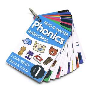 Cartes flash personnalisées READ et <span class=keywords><strong>MASTER</strong></span> Phonics pour enfants avec anneau - Product Image 2