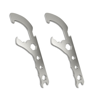 Ouvre-seau en acier inoxydable, outil multifonction pour ouvrir les bidons de peinture, longueur 208mm, surface polie - Product Image 1