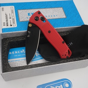 Cuchillo Profesional de Grado Industrial con Grabado Láser TREDKNIX BUGOUT Mini 533 para Camping, Personalizado OEM, con Hoja S30V y Punta de Nailon y Vidrio - Product Image 6