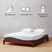 Harga Pabrik Grosir Kasur Matras Vakum Kompresi Kepadatan Tinggi dalam Kotak Ukuran Twin Single King Size Kasur Busa Memori Gel