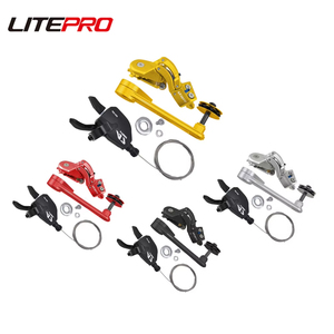 Litepro pour vélo Brompton en alliage d'aluminium dérailleurs arrière Transmission modifiée <span class=keywords><strong>5</strong></span> tendeur de chaîne externe à 7 <span class=keywords><strong>vitesses</strong></span> <span class=keywords><strong>manette</strong></span> de vitesse DIP - Product Image 5