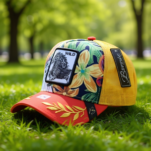 Cappello Trucker Bovnie a 6 Pannelli in Rete, Regolabile, Unisex, Stile Street, Primavera-Estate, Casual - Product Image 2