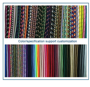 도매 맞춤 폴리에스터 꼬임 신발끈 팔찌 인쇄된 로고 방청 OEKO-TEX 인증 스포츠용 - Product Image 6