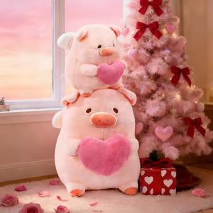 Peluche Maialino Angelo Carino per San Valentino, Popolare Peluche a Forma di Maiale, Morbido Giocattolo di Peluche a Forma di Maialino Cartone Animato, Regalo all'Ingrosso - Product Image 1