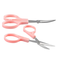 Ciseaux de tailleur incurvés de 4,5 pouces style simple – Accessoire de couture pour la coupe de barbe, de cheveux et de broderie – Offre spéciale