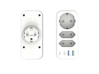Multiprise industrielle américaine de haute qualité 15A avec 3 prises, 2 ports USB et 2 ports Type-C, protection 1050J