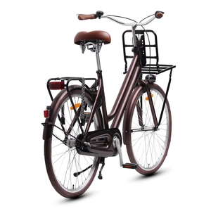 Bicicletta Urbana Classica TXED con Telaio in Acciaio da 28 Pollici, 3 Velocità e Cestino Anteriore per Noleggio e Turismo Femminile - Product Image 3