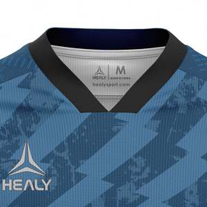 Camiseta de Fútbol Retro Dinámica de Alto Rendimiento, Personalizada, Deportiva, Vintage, Unisex, para Entrenamiento, Cuello en V, Completa - Product Image 3