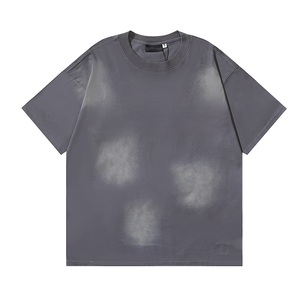 Áo thun nam oversize chất lượng cao 100% cotton, in họa tiết sao <span class=keywords><strong>vintage</strong></span>, kiểu dáng cũ kỹ, thiết kế tùy chỉnh - Product Image 6