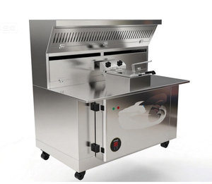 Campana Extractora Comercial sin Ventilación para Restaurantes, Hoteles y Cocinas de Comida Rápida, con Sistema de Filtro de Humo, Acero Inoxidable, 1800W, RAN-0.18CF Ven - Product Image 5