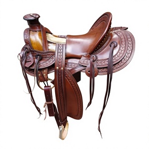 Silla de Montar Inglesa de Cuero Genuino BS International Indian Crafts con Estructura de Madera Sostenible, Equipo de Equitación Unisex, Precio de Fábrica - Product Image 4