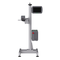 50W Fiber Laser date et codeur de lot fil de câble et système de marquage laser de tuyau en PVC laser à fibre volante pour pipeline